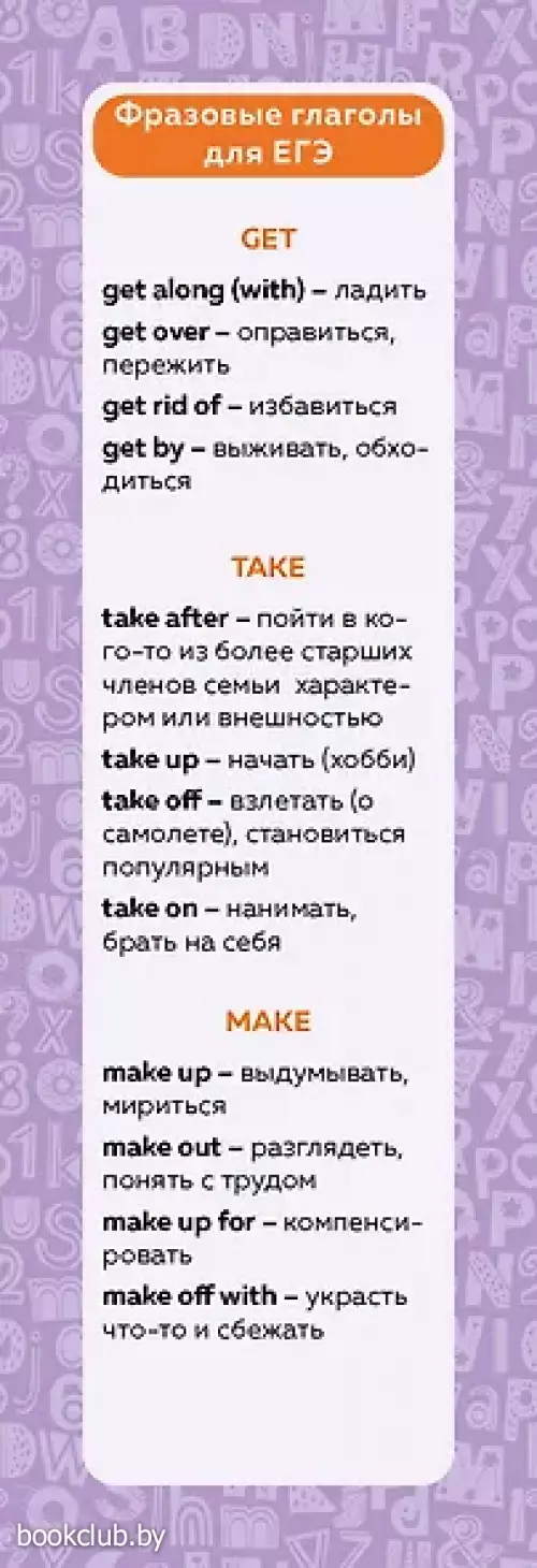 Набор закладок по английскому языку. Помощник для подготовки к ЕГЭ (7 шт. в наборе, 55x180 мм)