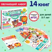 Книги обучающие набор в папке «Готовимся к школе», 14 шт., Камилевна Сачкова Евгения