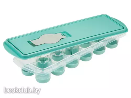 Форма для льда КАПЛЯ с крышкой и клапаном IDEA (аквамарин)