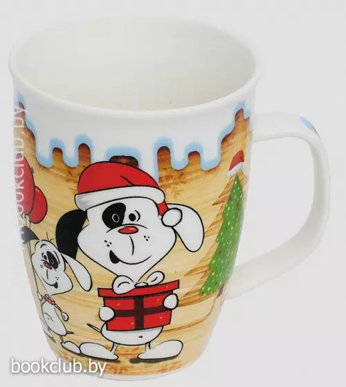 Чашка фарфоровая «Веселые собачки»(Цвет: собачка 4)