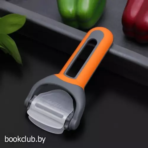 Овощечистка Доляна «Умелец», 17×7,5 см, 3 лезвия, цвет МИКС