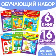 Обучающие книги «Полный годовой курс. Серия от 2 до 3 лет», 6 книг по 16 стр., в папке, Александровна Черданцева Анастасия