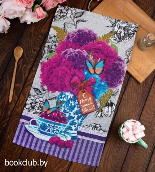 Полотенце «Гортензия» 35х60