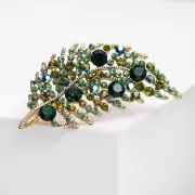 Брошь «Листочек» (цвет: зеленый)