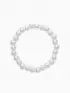 Браслеты из бусин «Жемчужный облик», набор 7 шт. бусины №6.8.10.14, белый