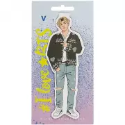 Фигурная магнитная закладка. BTS. V