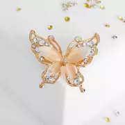 Брошь «Бабочка» (цвет: радужный в золоте)