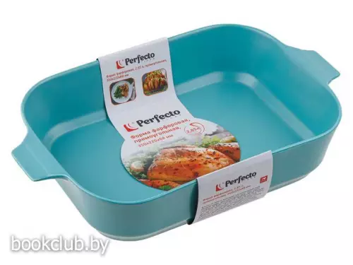 Форма фарфоровая, 2.85 л, прямоугольная, 350х220х68 мм, PERFECTO LINEA