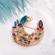 Брошь «Подкова самоцветная»