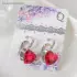 Серьги со стразами «Сердце»