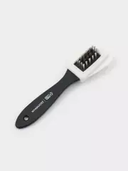 Щетка для обуви тройная: замша, нубук, велюр, 15×4 см, чёрная