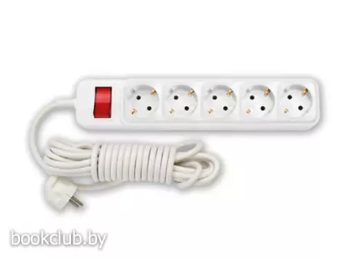 Удлинитель с заземлением бытовой, 5 м, 5 розеток, BYLECTRICA