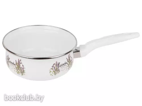 Ковш стальной эмалированный «Цветок лаванды», 1,3 л, PERFECTO LINEA