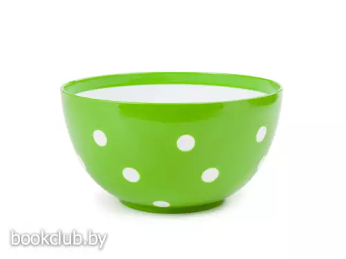 Салатник двухцветный Маруся 2 л с крышкой, луговой