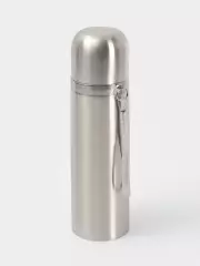 Термос гильза Мастер К, 500 мл, с кружкой, с помпой, сохраняет тепло 10 ч, нержавеющая сталь, серый