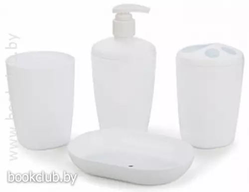Набор аксессуаров для ванной комнаты Aqua(Цвет: белый)