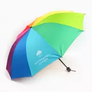 Зонт женский механический, радужный «Наслаждаюсь дождём», 10 спиц