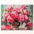 Алмазная вышивка полное заполнение «Пионы», на раме, 40×50 см