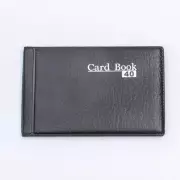 Визитница на 20 карт, 1 карта на 1 листе, обложка ПВХ, чёрная