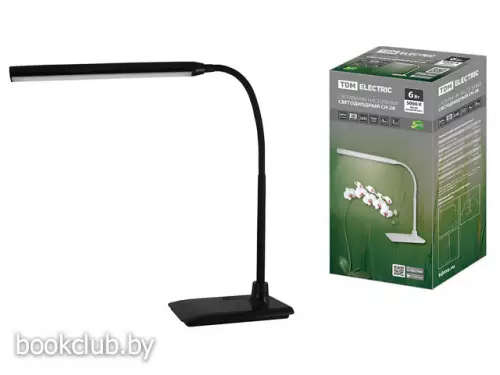 Светильник светодиодный настольный СН-28, 220В, черный, TDM