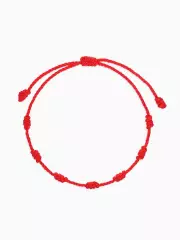 Браслет-оберег «Красная нить. Узел», красный