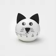 Таймер механический Доляна «Котенок», кухонный, белый