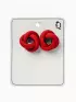 Серьги металл «Атмосфера», витые, красные