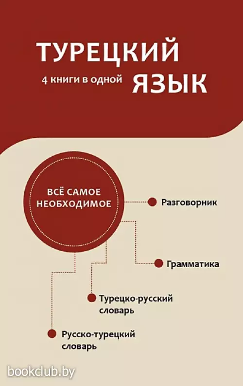 Турецкий язык. 4 книги в одной. Разговорник, турецко-русский словарь, русско-турецкий словарь, грамматика