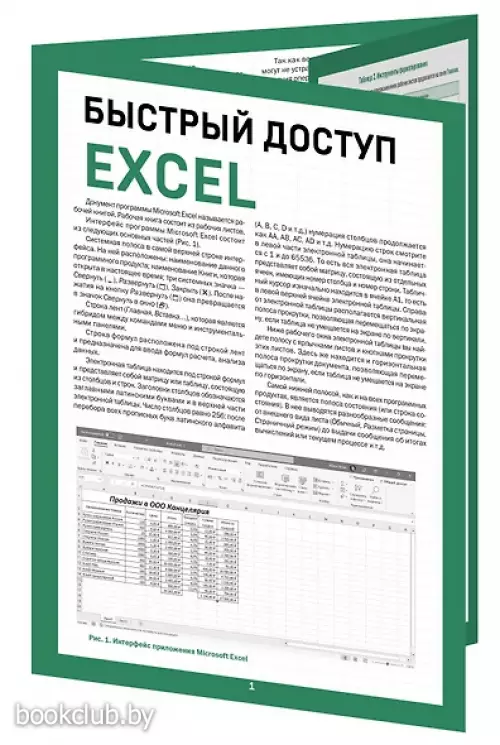 Быстрый доступ. Excel: таблицы, формулы, секреты. Шпаргалка-буклет для начинающих