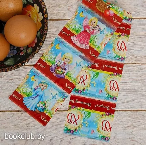 Пасхальная термоусадочная пленка «Христос Воскресе!», на 7 яиц