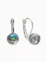 Серьги со стразами «Радужный день», шарик гранёный, миксы