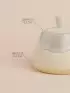 Сахарница SL Home «Волны Сардинии», 280 мл, 10.5×7 см, фарфор, бежевая