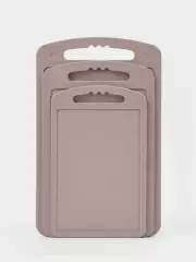 Набор разделочных досок Martika, пластик, 3 шт.: 24×15 см, 28×18 см, 32×20 см, МИКС