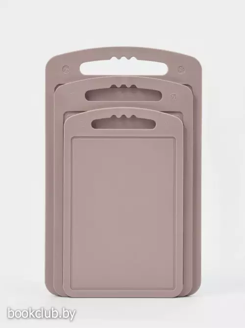 Набор разделочных досок Martika, пластик, 3 шт.: 24×15 см, 28×18 см, 32×20 см, МИКС