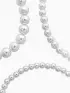 Чокеры из бусин «Сияние жемчуга», 3 шт., бусины №14.10, 8, L=43 см, белый в серебре