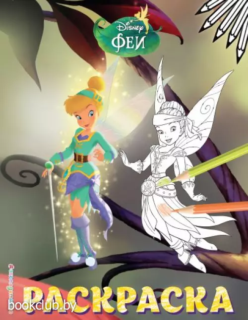 Феи. Раскраска № 14 (Динь-Динь и Иридесса. Цветная) Феи. Раскраска № 14 (Динь-Динь и Иридесса. Цветная)