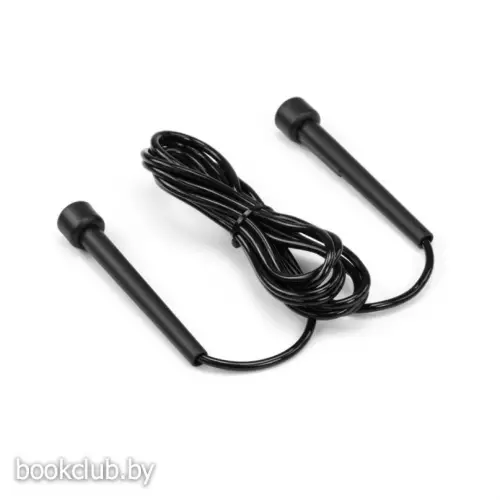 Скакалка скоростная пластиковая, черная