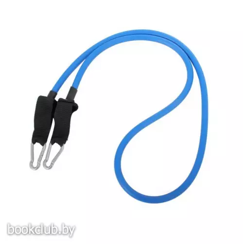 Эспандер трубчатый с карабинами, нагрузка 
до 11 кг, синий