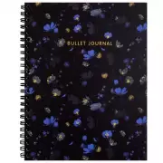Блокнот в точку: Bullet Journal (полночные цветы, 144 c., пружина)