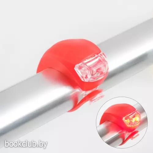 Фонарь велосипедный, водонепроницаемый, 2 LED, 80 лм, CR 1130, 3 режима, красный   Фонарь велосипедный, водонепроницаемый, 2 LED, 80 лм, CR 1130, 3 режима, красный