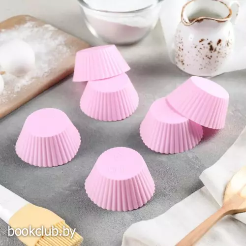 Набор форм для выпечки «Ребристый круг», 6 шт.