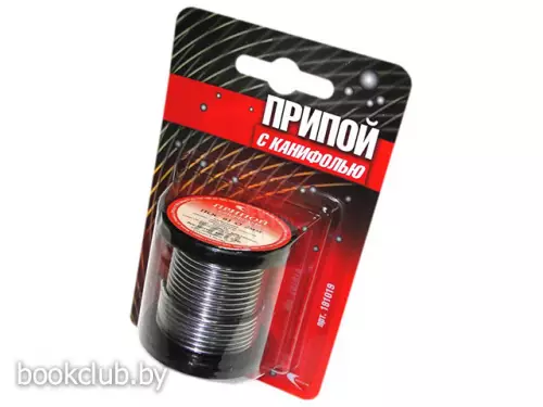 Припой ПОС 61 трубка с канифолью, катушка 2 мм, 100 г, Векта