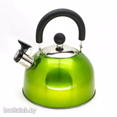 Чайник со свистком (объем: 2,15 л, цвет: зеленый)