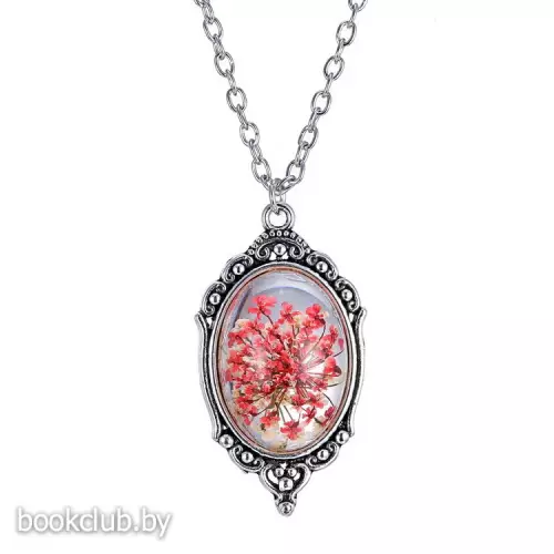 Колье «Винтажные узоры», цвет розовый