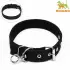 Ошейник двухслойный с вертлюгом, 58 х 3 см, полиэстер, черный