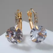 Серьги со стразами «Циркония» love you