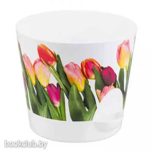 Кашпо «Ника. Тюльпаны» (объем: 2,7 л)