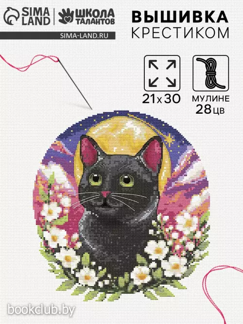 Вышивка крестиком «Тайна зеленых глаз», 21×30 см