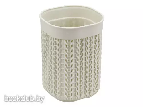 Стакан «Вязание» (цвет: белый ротанг)