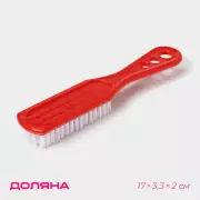 Щетка для овощей и фруктов с ручкой Доляна, 17×3.3×2 см, МИКС
